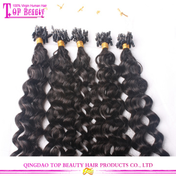 Unprocessed natural wave brazilian micro ring loop hair extensions